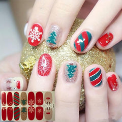 Christmas Nail Polish Stickers Full Wrap + Nail File