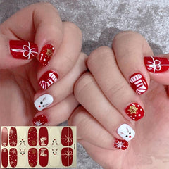 Christmas Nail Polish Stickers Full Wrap + Nail File