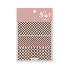 Checkered Nail Decals Stylish and Durable Manicure Stickers