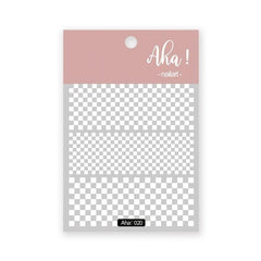Checkered Nail Decals Stylish and Durable Manicure Stickers