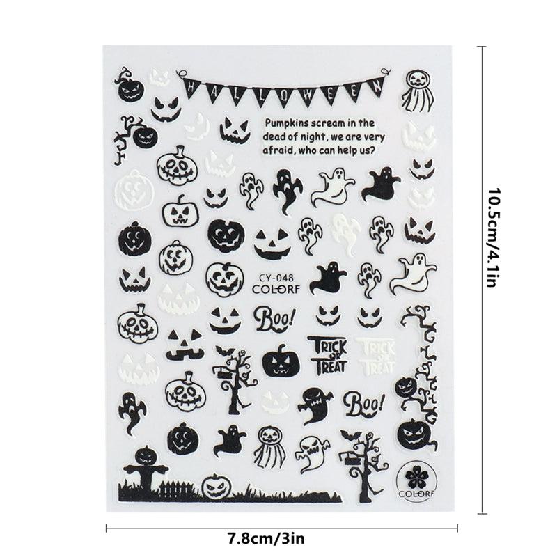 Glow in the Dark Halloween Nail Art Stickers