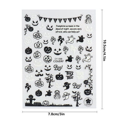 Glow in the Dark Halloween Nail Art Stickers