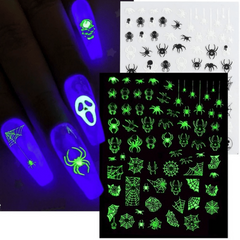 Glow in the Dark Halloween Nail Art Stickers