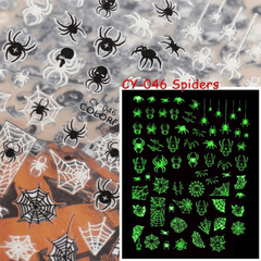 Glow in the Dark Halloween Nail Art Stickers