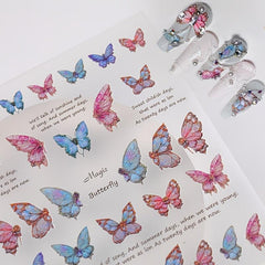 Butterfly Nail Stickers for DIY Manicures