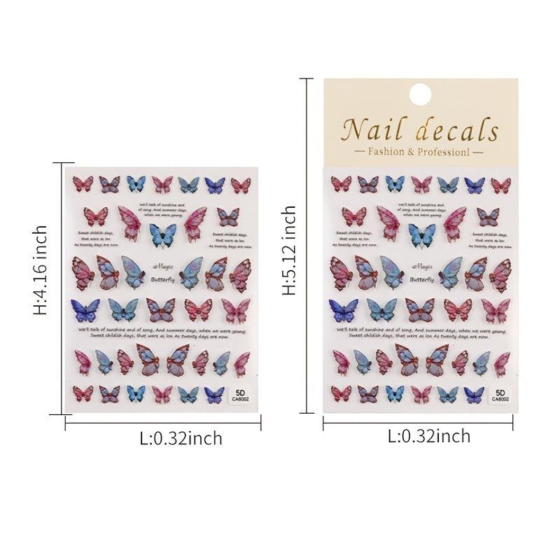 Butterfly Nail Stickers for DIY Manicures