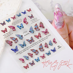 Butterfly Nail Stickers for DIY Manicures