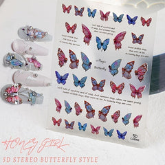 Butterfly Nail Stickers for DIY Manicures