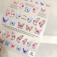 Butterfly Nail Stickers for DIY Manicures