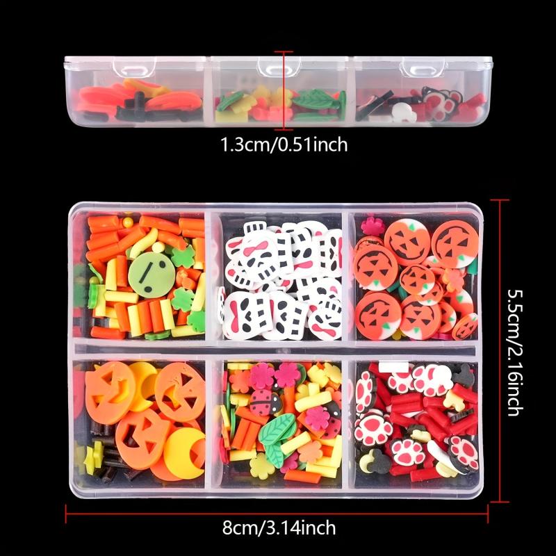 Christmas Nail Art Decoration Kit Candy Flower Pattern Nail Art Slice