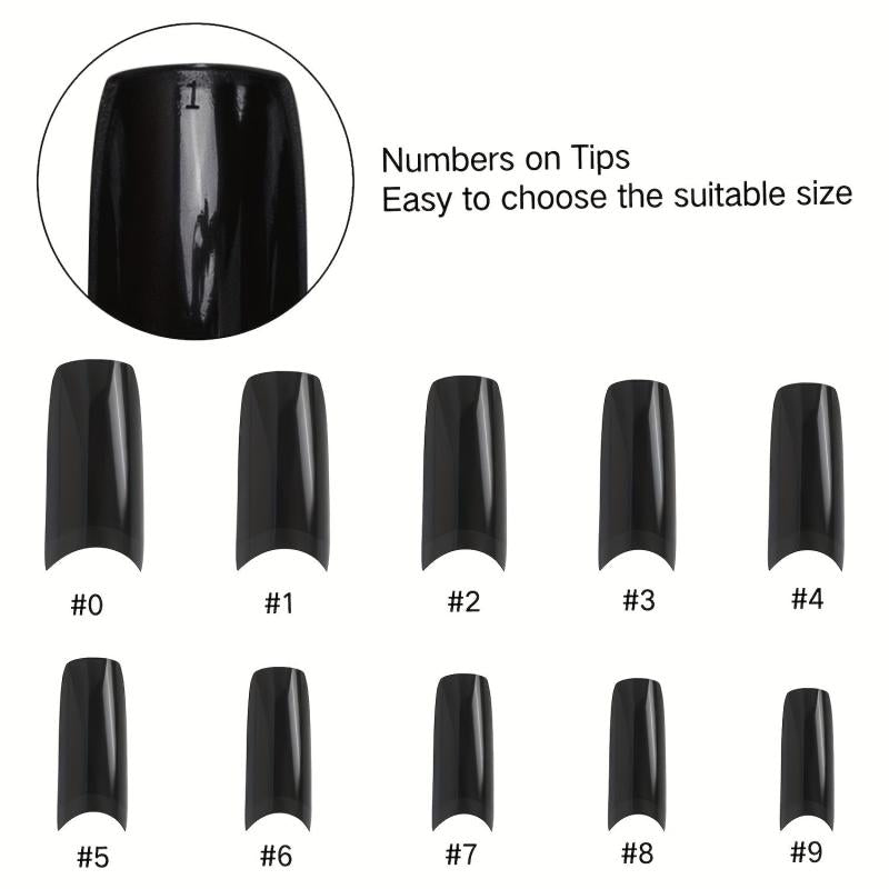 500PCS Half Cover Nails Tips Lady French Style Acrylic Artificial Tip Manicure