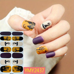 Halloween Nail Art Stickers & Polish Strips + File
