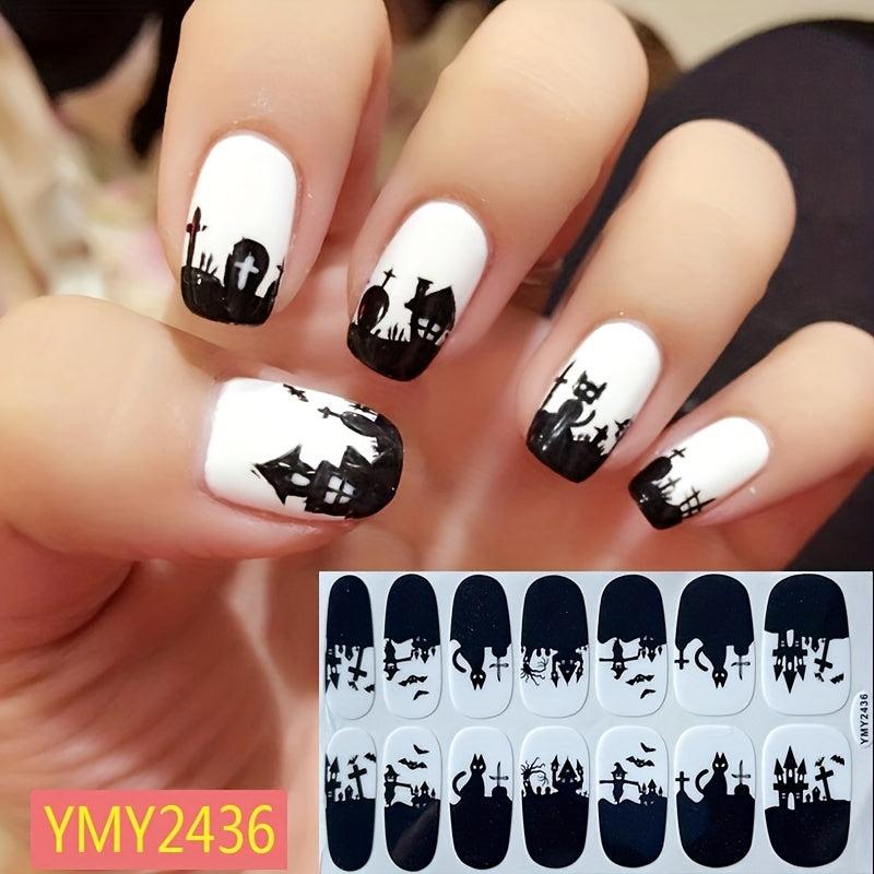 Halloween Nail Art Stickers & Polish Strips + File