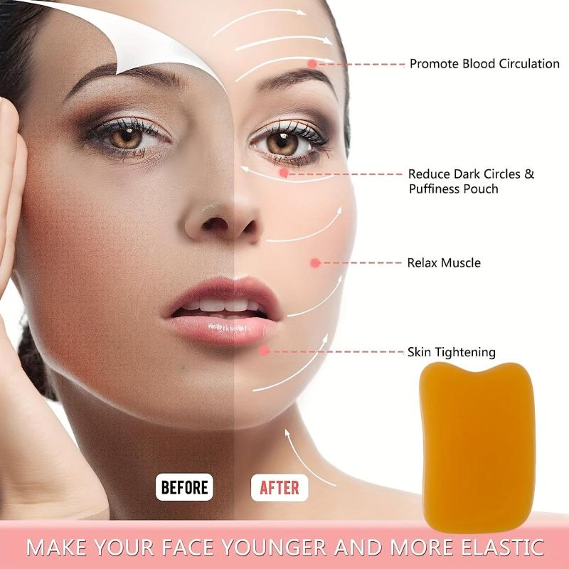 Silicone Ice Face Roller & Gua Sha Board Beauty Tools
