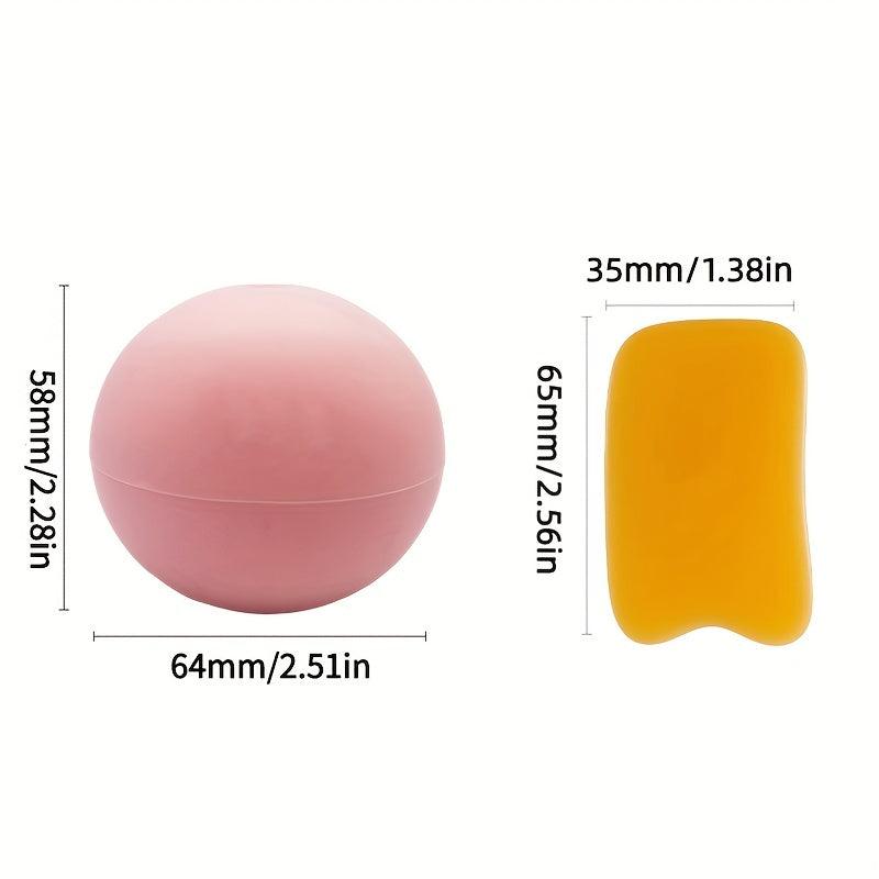 Silicone Ice Face Roller & Gua Sha Board Beauty Tools