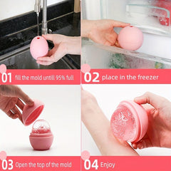 Silicone Ice Face Roller & Gua Sha Board Beauty Tools