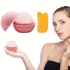 Silicone Ice Face Roller & Gua Sha Board Beauty Tools