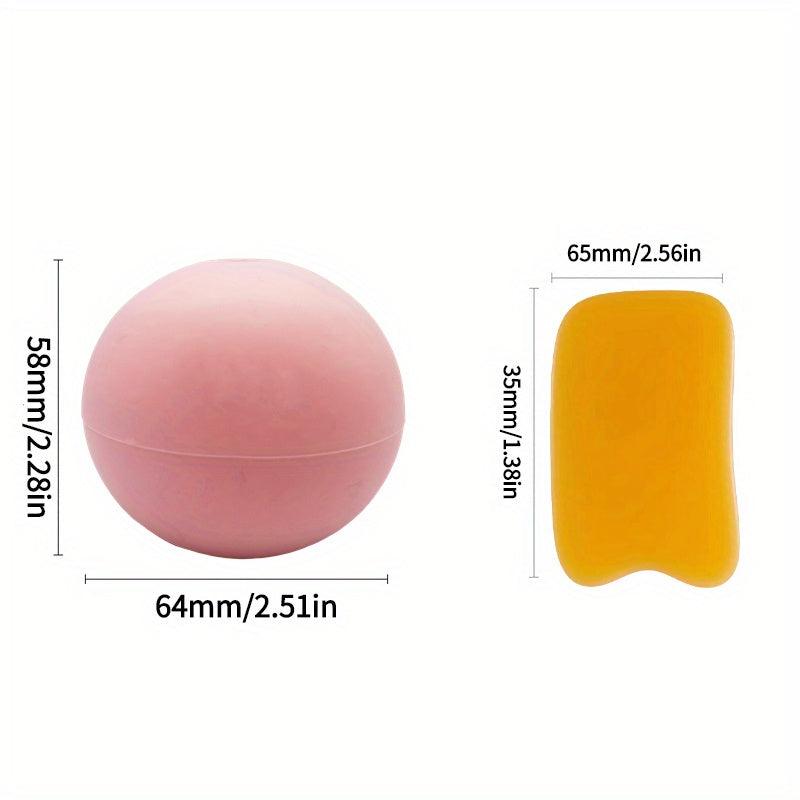 Silicone Ice Face Roller & Gua Sha Board Beauty Tools