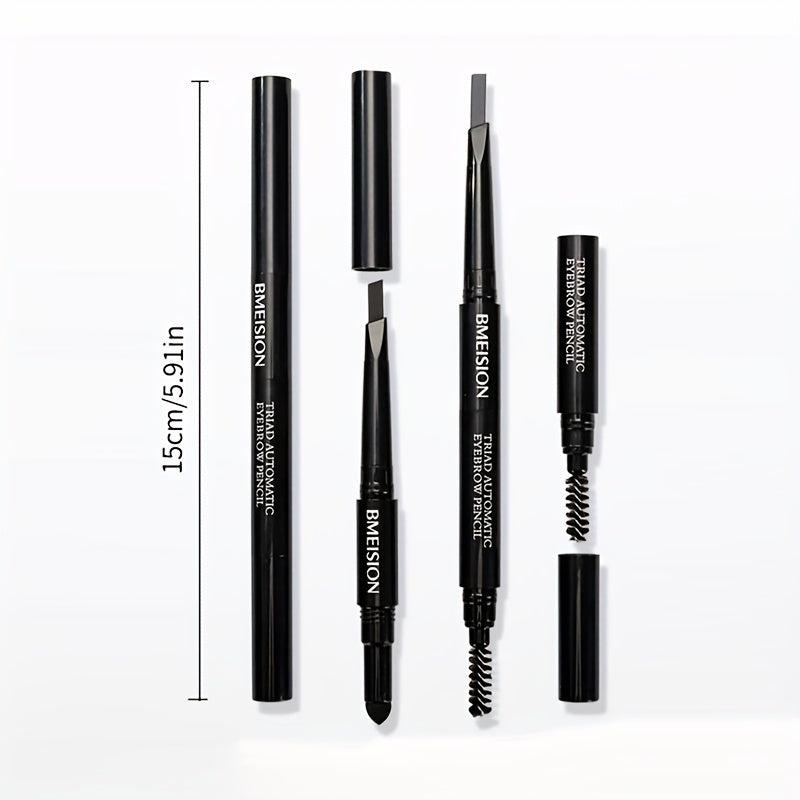 Long Lasting Styling Brow Pencil with Spiral Brush Sponge Head Eyebrow Makeup