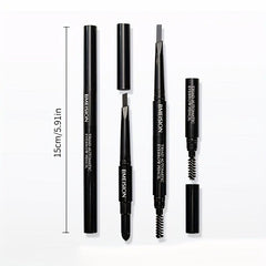 Long Lasting Styling Brow Pencil with Spiral Brush Sponge Head Eyebrow Makeup