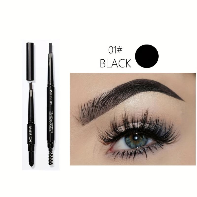 Long Lasting Styling Brow Pencil with Spiral Brush Sponge Head Eyebrow Makeup