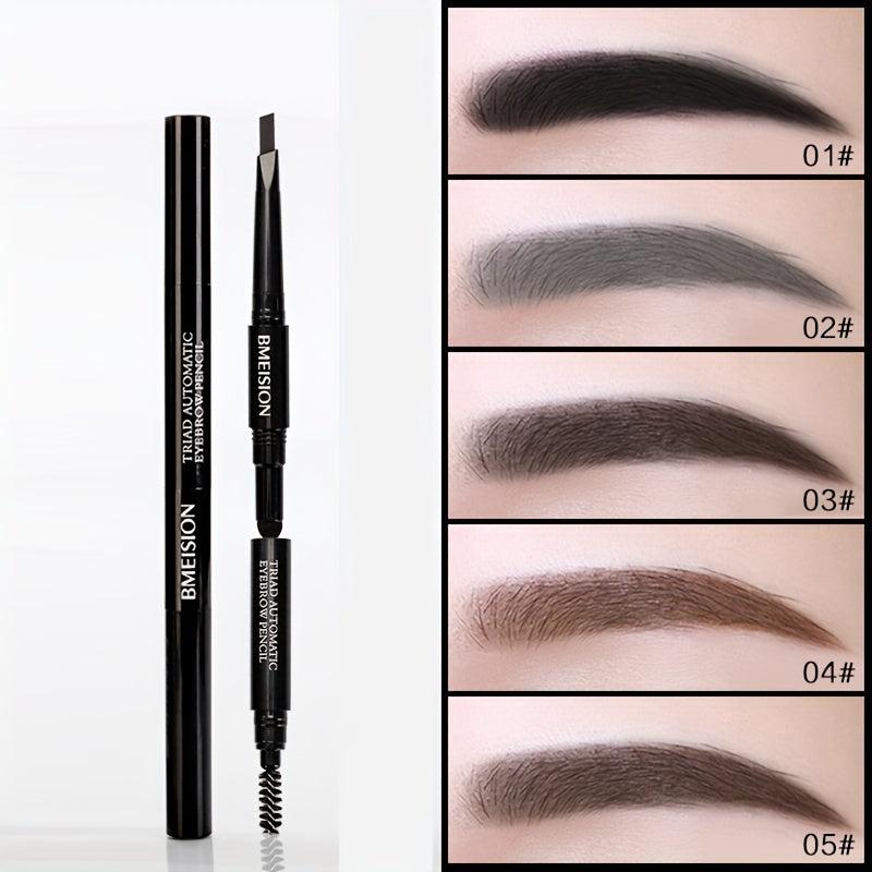 Long Lasting Styling Brow Pencil with Spiral Brush Sponge Head Eyebrow Makeup