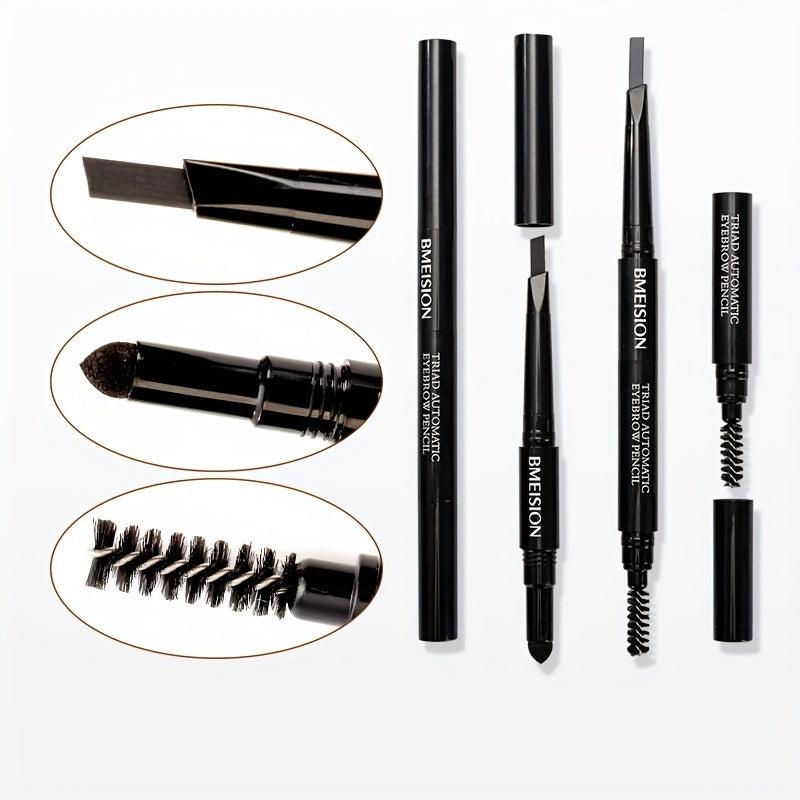 Long Lasting Styling Brow Pencil with Spiral Brush Sponge Head Eyebrow Makeup