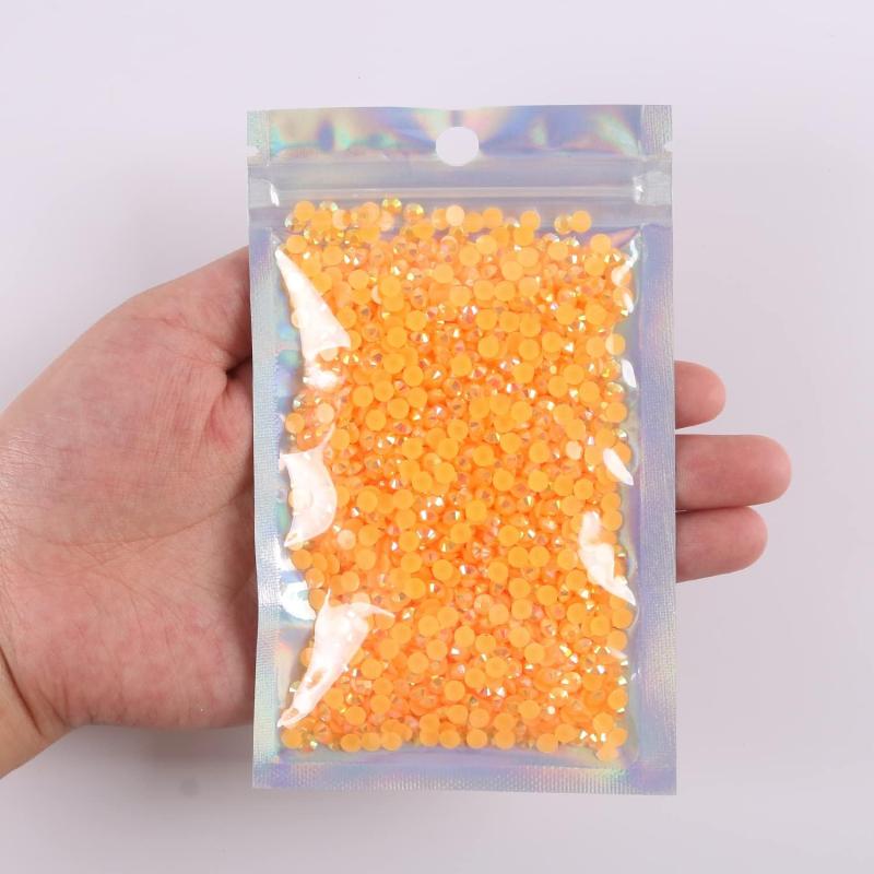 2500PCS 4mm Jelly Rhinestone AB Non Hotfix Resin Rhinestone Bling