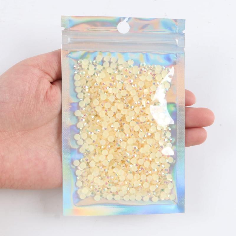 2500PCS 4mm Jelly Rhinestone AB Non Hotfix Resin Rhinestone Bling