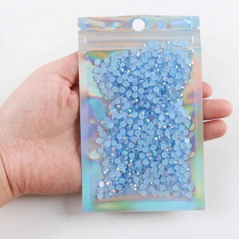 2500PCS 4mm Jelly Rhinestone AB Non Hotfix Resin Rhinestone Bling