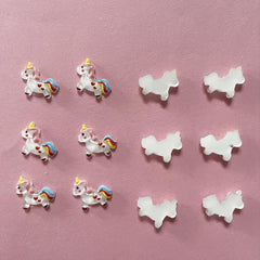 20 pcs Unicorn Nail Art Resin Charms for Gel & Acrylic Nails DIY Crafts