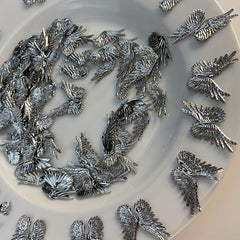 Vintage Gothic Angel Wings Nail Charms Punk Style Nail Studs for Halloween