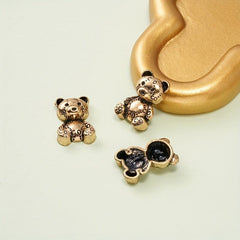 5pcs 3D Metal Bear Nail Pendant Punk Style Nail Art Charms Easter Mother's Gift