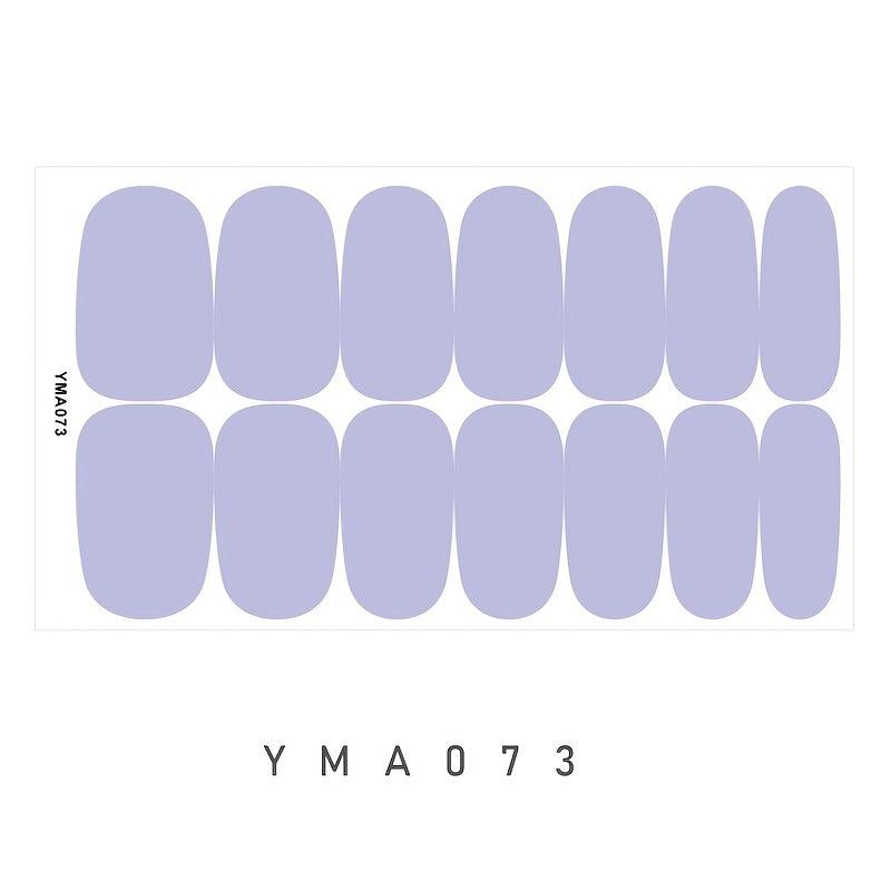 7 Sheets Solid Nail Polish Strips with 4 Pcs Nail File