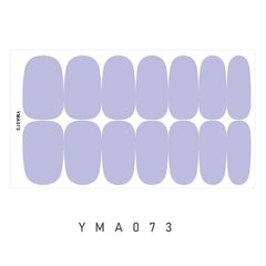 7 Sheets Solid Nail Polish Strips with 4 Pcs Nail File