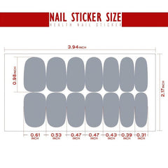 7 Sheets Solid Nail Polish Strips with 4 Pcs Nail File