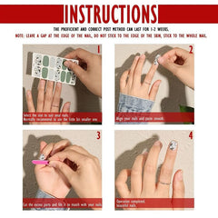 7 Sheets Solid Nail Polish Strips with 4 Pcs Nail File