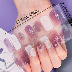 Waterproof Nail Art Decal Strips Full Wraps Self Adhesive Manicure Kits