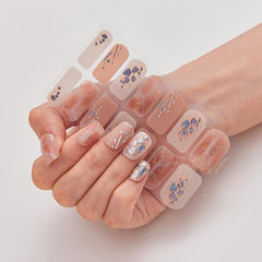 Waterproof Nail Art Decal Strips Full Wraps Self Adhesive Manicure Kits