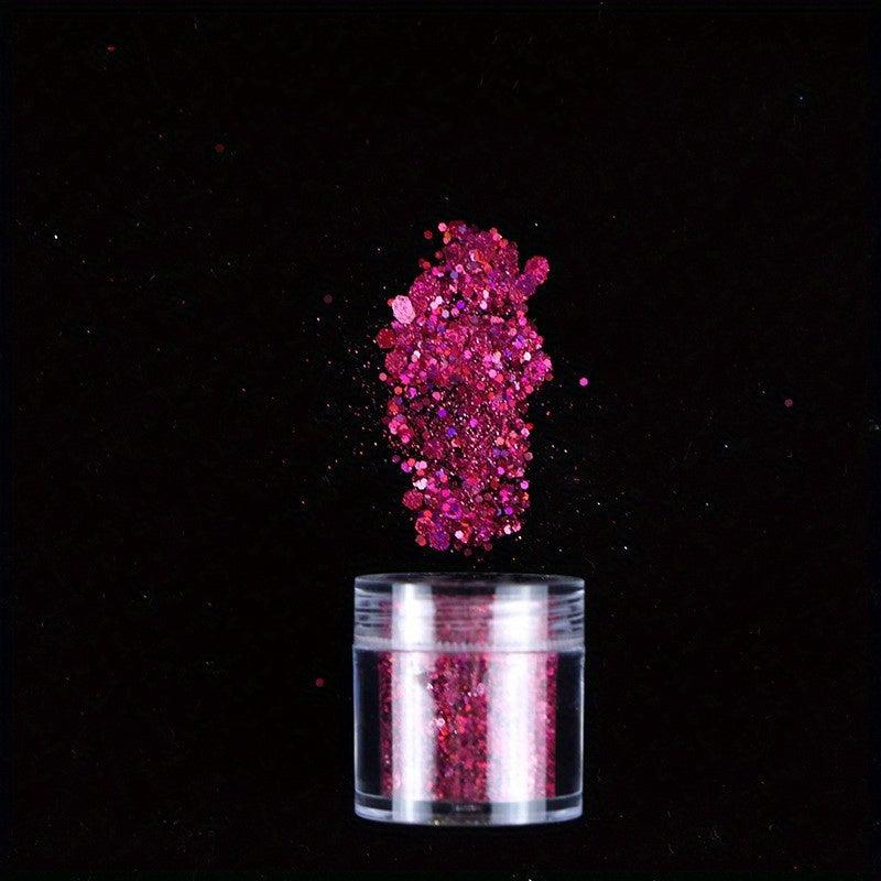 3D Holo Nail Art Glitter Sequins & Stickers Mix for Acrylic Nails