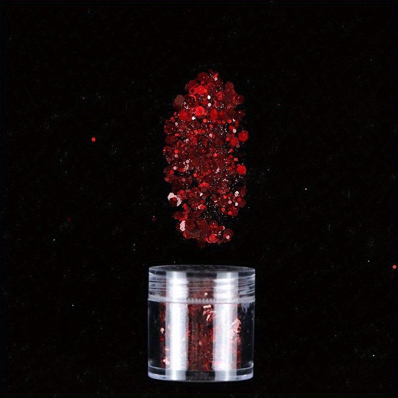 3D Holo Nail Art Glitter Sequins & Stickers Mix for Acrylic Nails