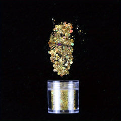 3D Holo Nail Art Glitter Sequins & Stickers Mix for Acrylic Nails