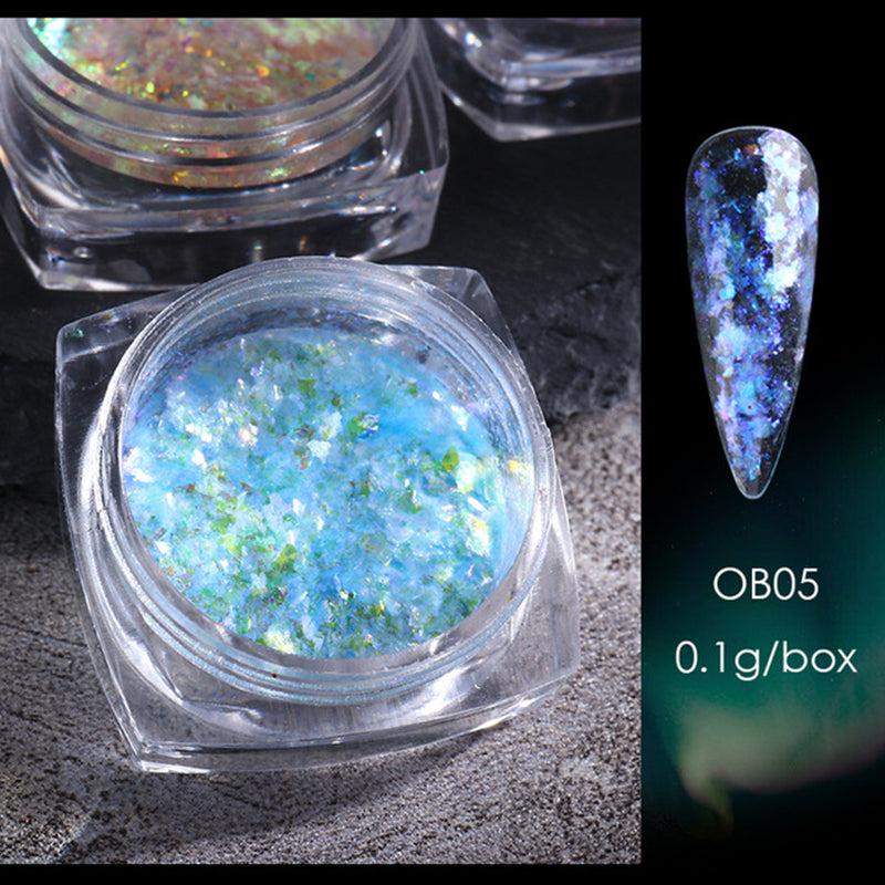 Glitter Powder Polarized Opal Iridescent Nail Decoration