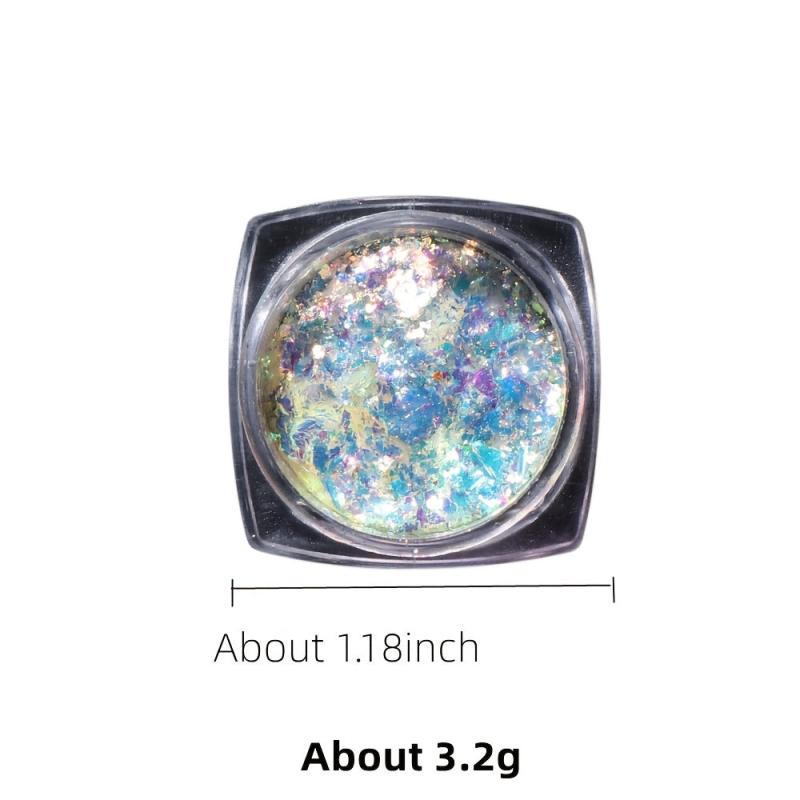 Glitter Powder Polarized Opal Iridescent Nail Decoration