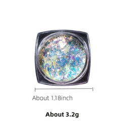 Glitter Powder Polarized Opal Iridescent Nail Decoration