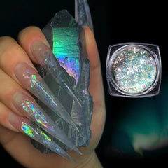 Glitter Powder Polarized Opal Iridescent Nail Decoration