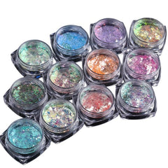 Glitter Powder Polarized Opal Iridescent Nail Decoration