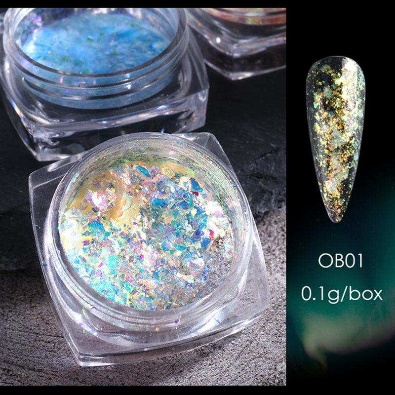 Glitter Powder Polarized Opal Iridescent Nail Decoration