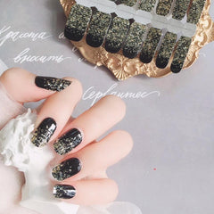 Shinny Nail Polish Stickers Self Adhesive Nail Art Decal Strips