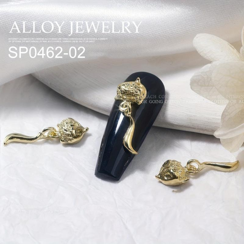 10pcs 3D Alloy Nail Art Charms for DIY or Salons